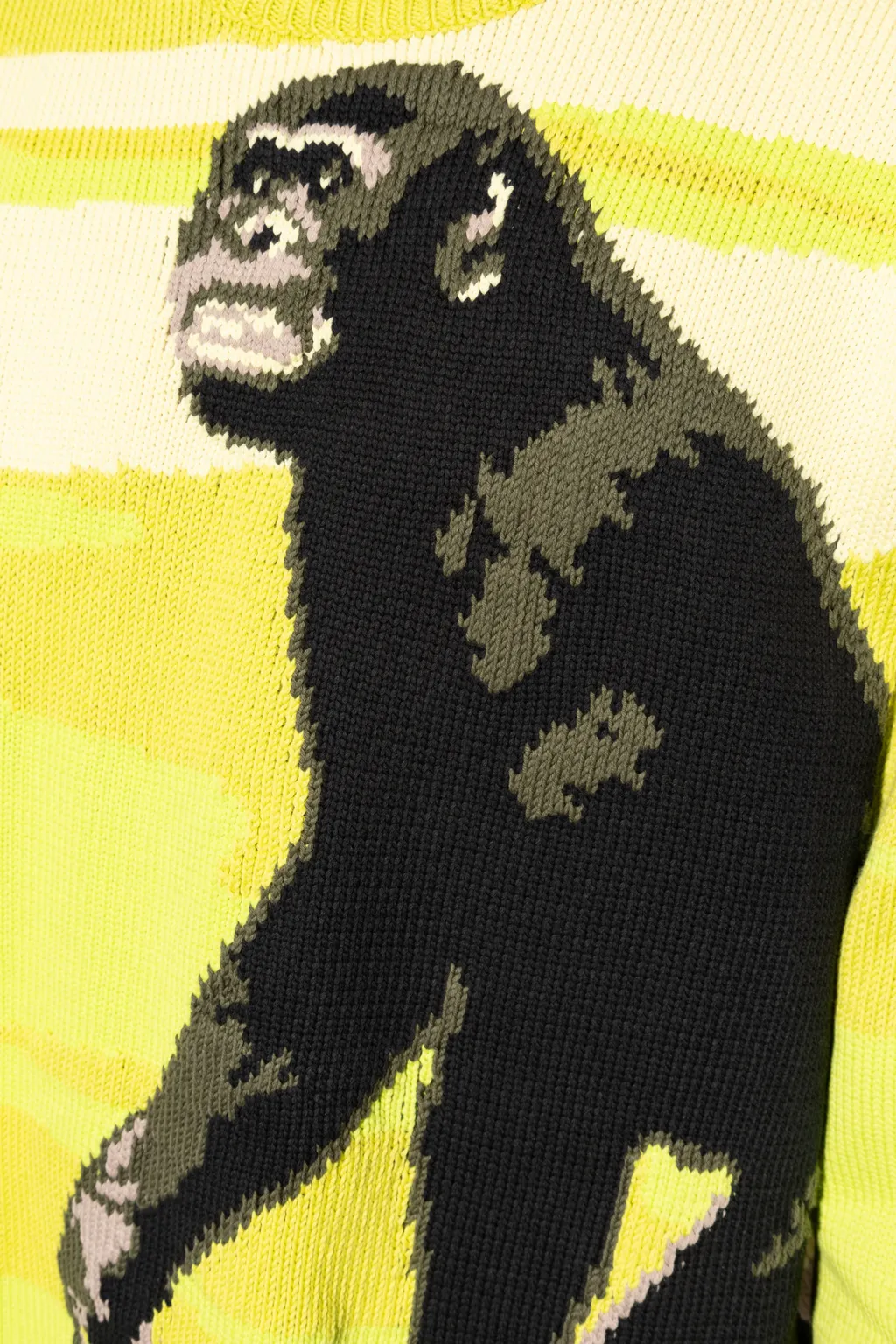 Intarsia-Knit Crewneck Jumper