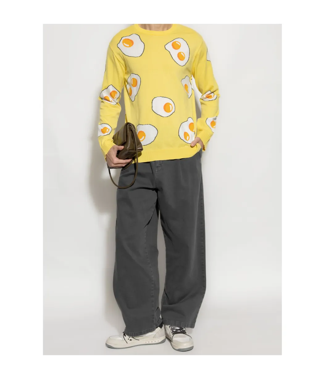 Logo Intarsia Crewneck Jumper