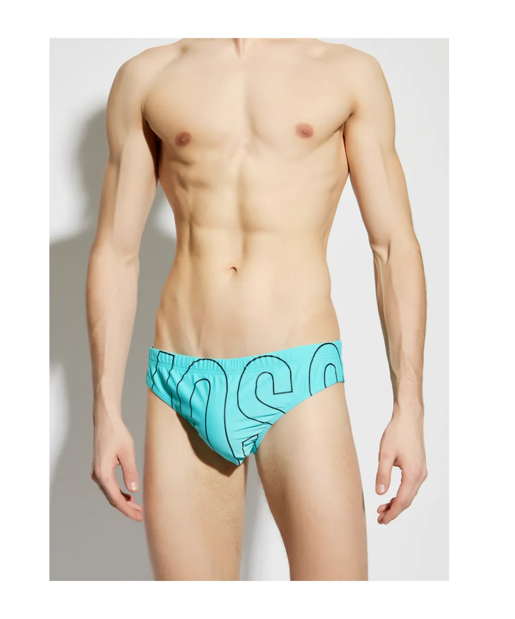 Logo Print Swimming Trunks