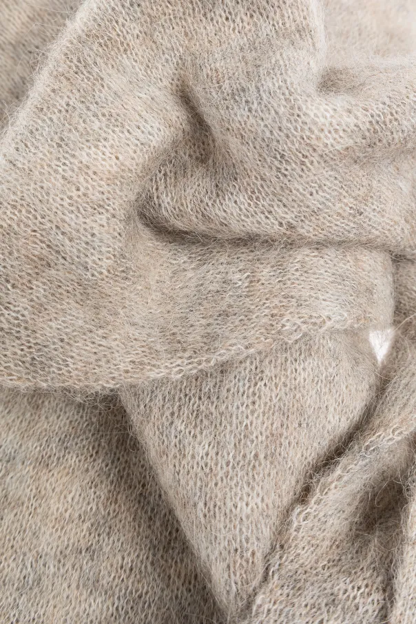 Rectangular Scarf And Gloves Set