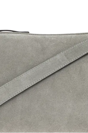 Suede Zip-Fastening Shoulder Bag