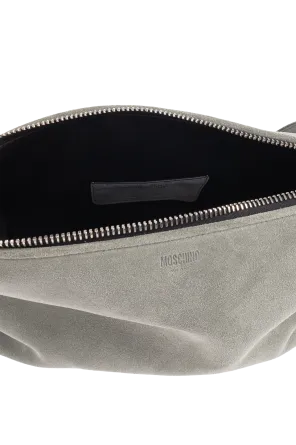 Suede Zip-Fastening Shoulder Bag