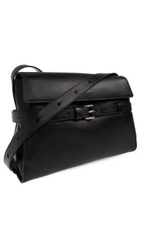 Belted Leather Shoulder Bag