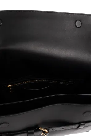 Belted Leather Shoulder Bag