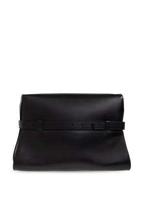 Belted Leather Shoulder Bag
