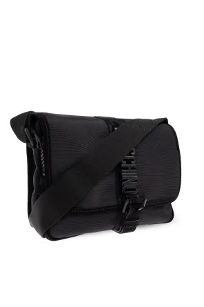 Logo-Plaque Buckled Shoulder Bag