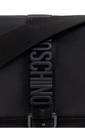 Logo-Plaque Buckled Shoulder Bag