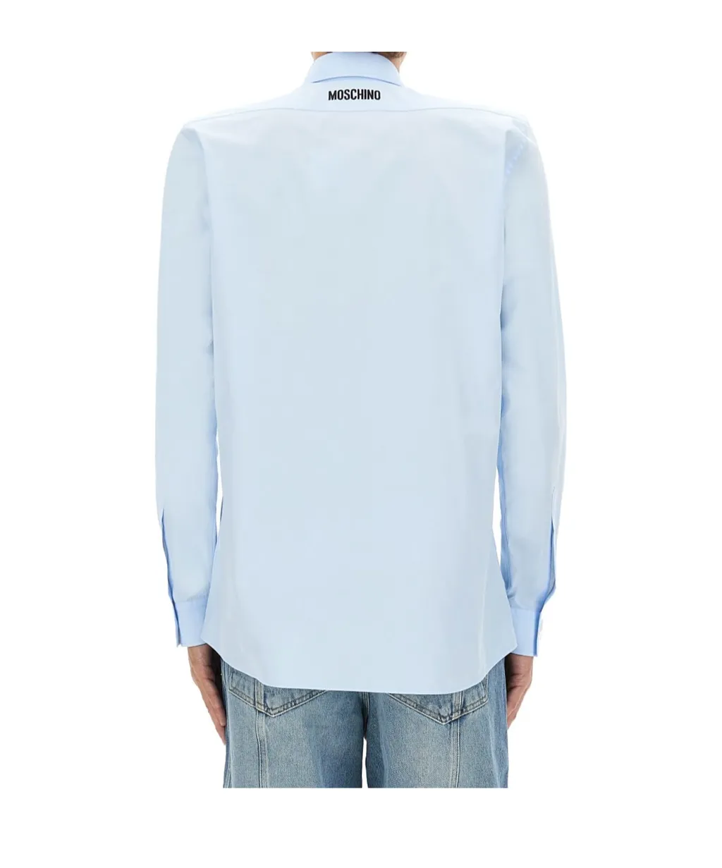 Goose Embroidered Long-Sleeved Shirt