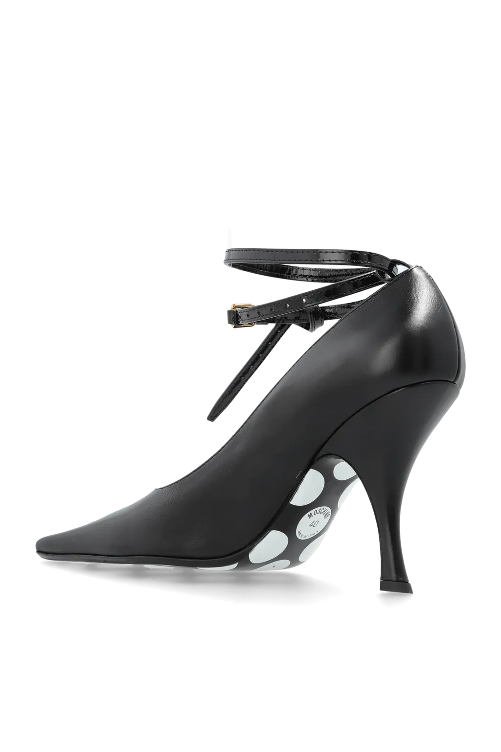 Pointed-Toe Ankle-Tie Pumps