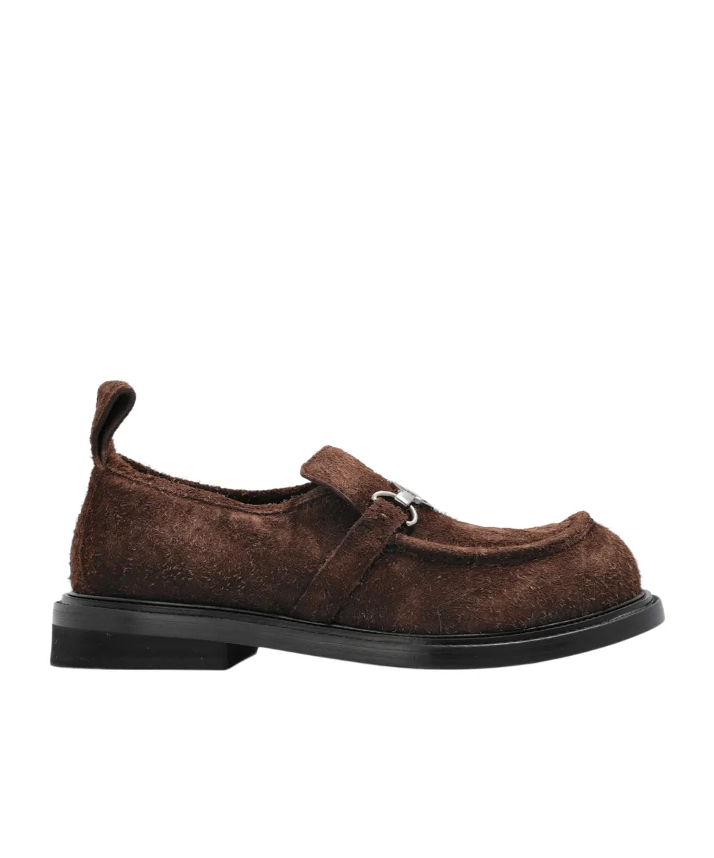 Calf-Hair Slip-On Loafers
