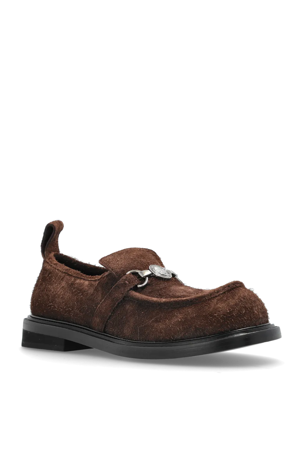 Calf-Hair Slip-On Loafers