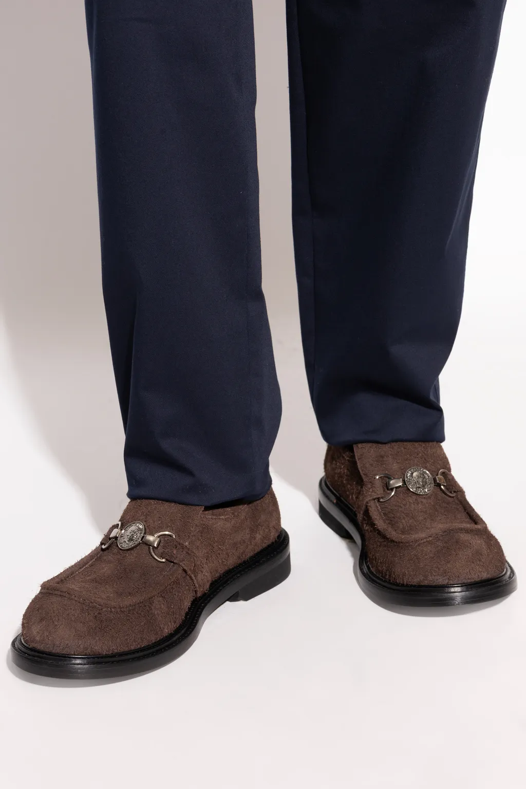 Calf-Hair Slip-On Loafers