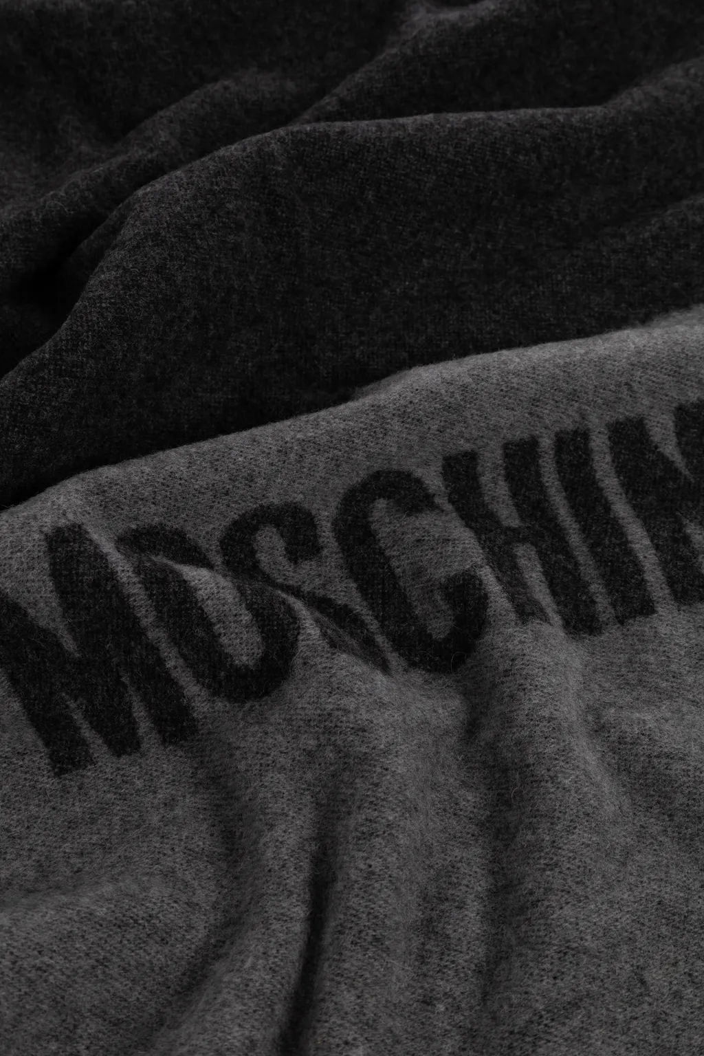 Logo-Print Fringed Scarf