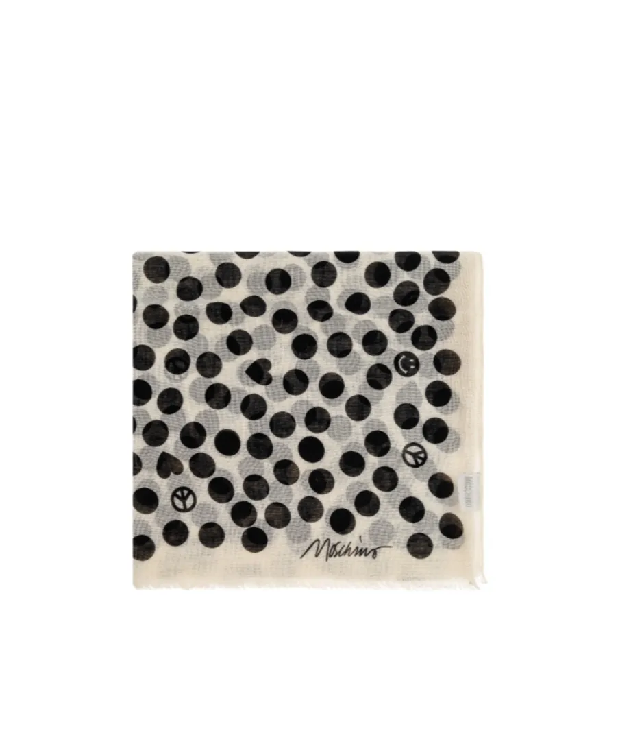 Polka-Dot Pattern Scarf