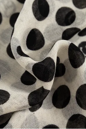 Polka-Dot Pattern Scarf