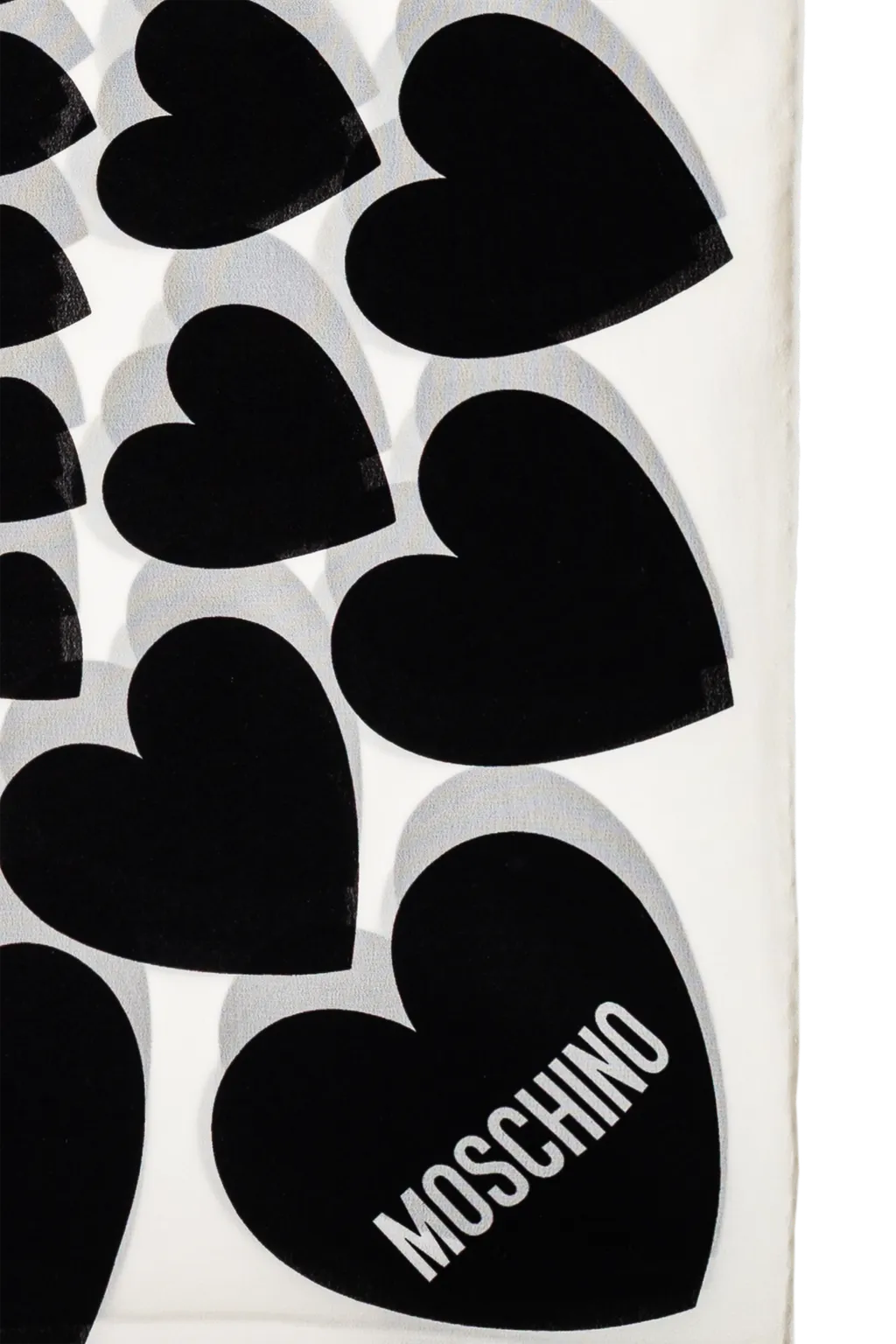 All-Over Heart Printed Scarf