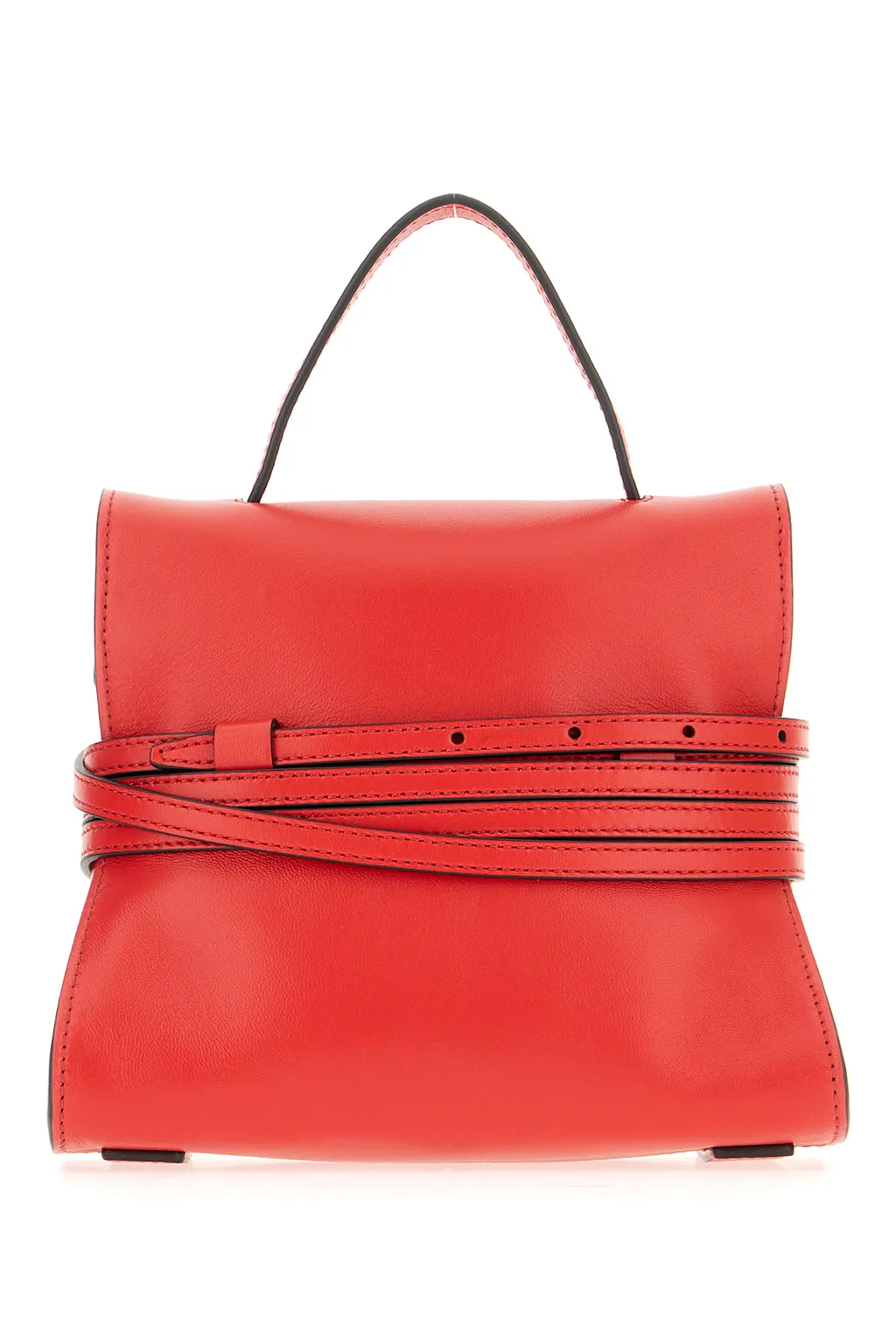 Tie Me Leather Tote Bag