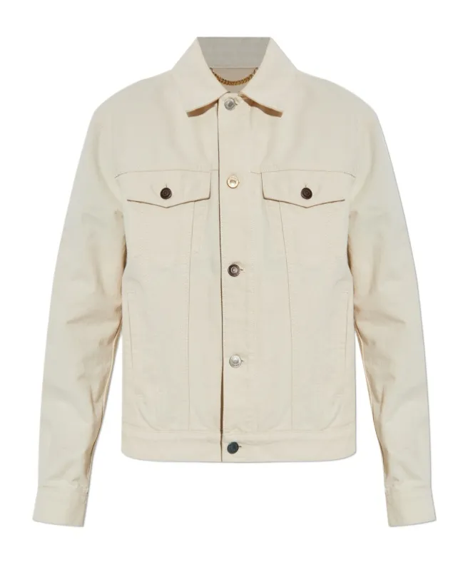 Button-Fastening Denim Jacket