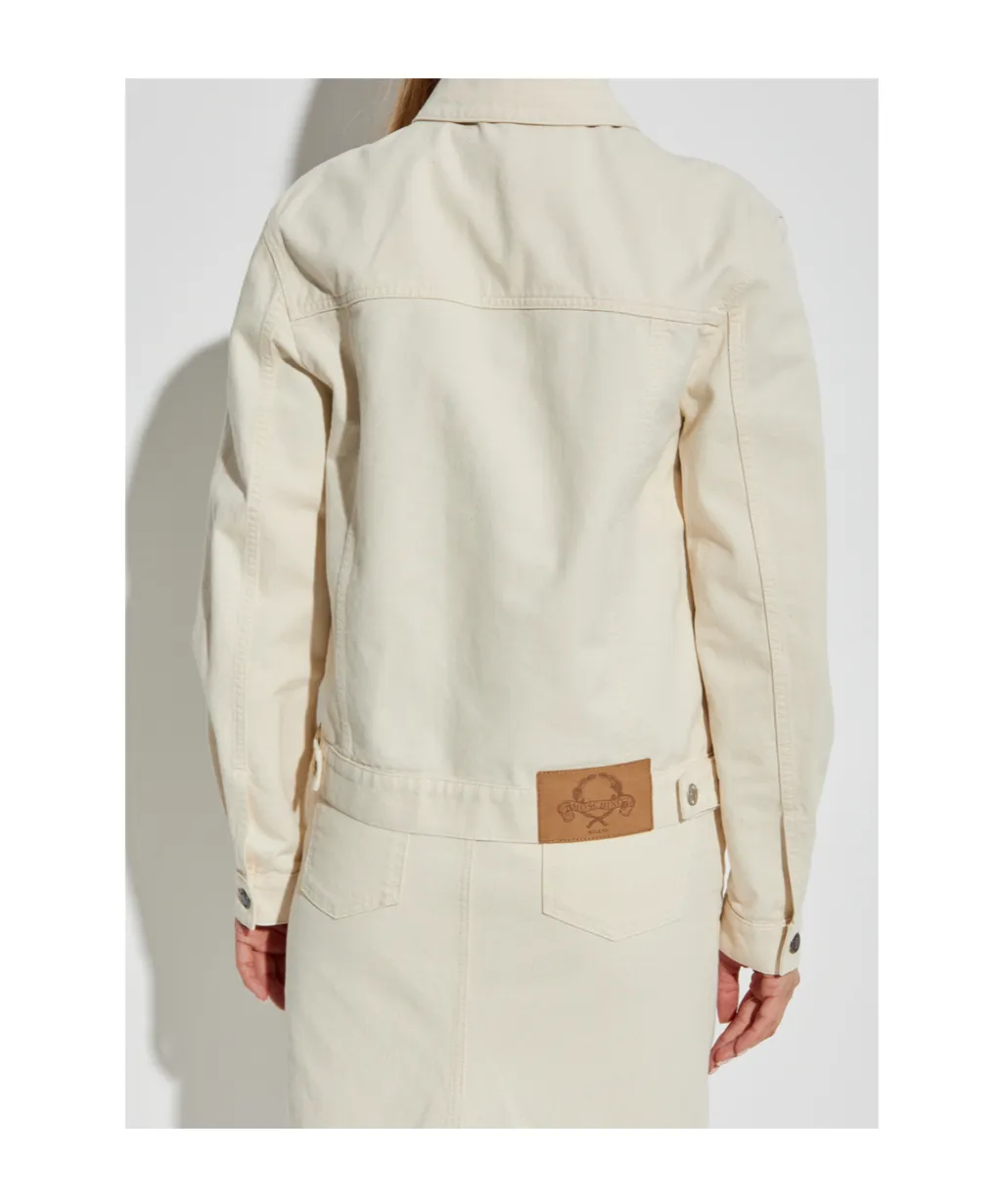 Button-Fastening Denim Jacket