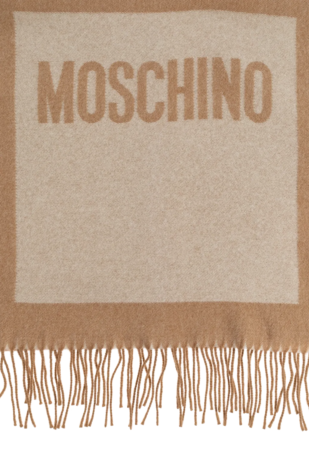 Logo-Detailed Fringed Scarf