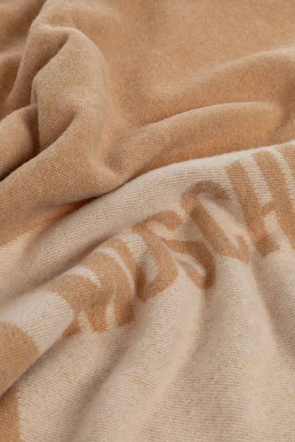 Logo-Detailed Fringed Scarf