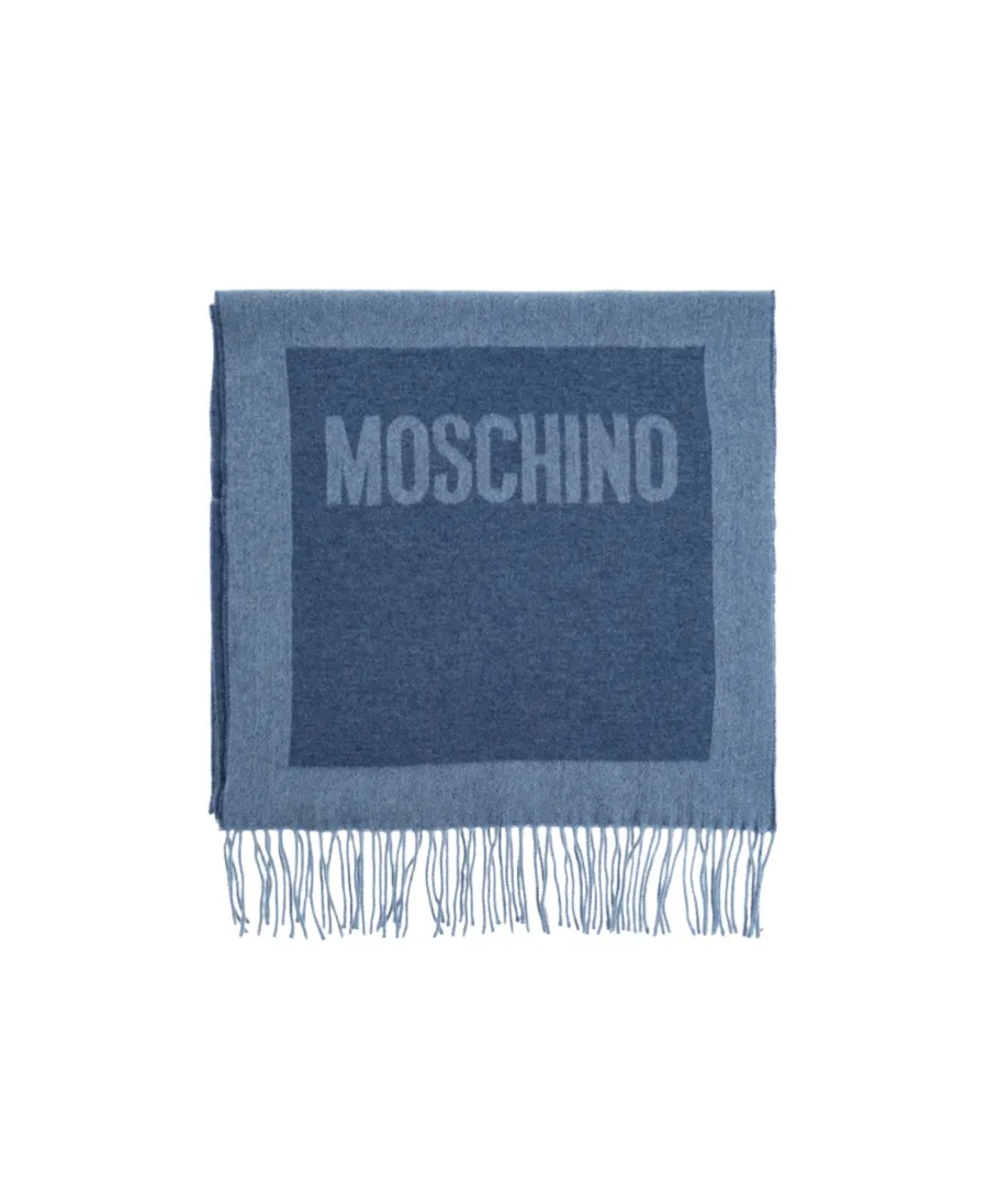 Logo-Detailed Fringed Scarf