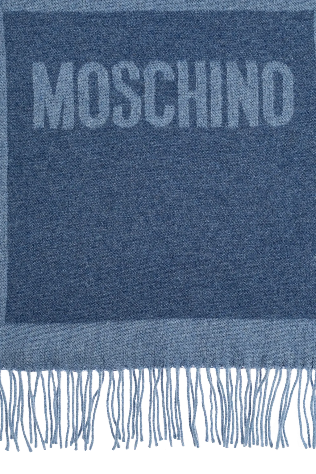 Logo-Detailed Fringed Scarf
