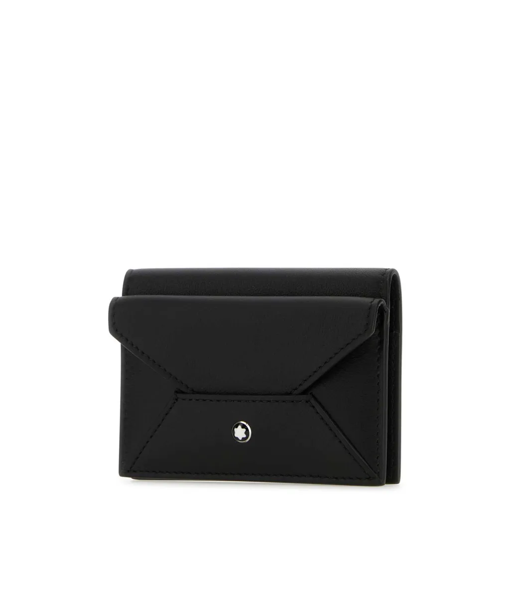 Logo Plaque Foldover Top Wallet