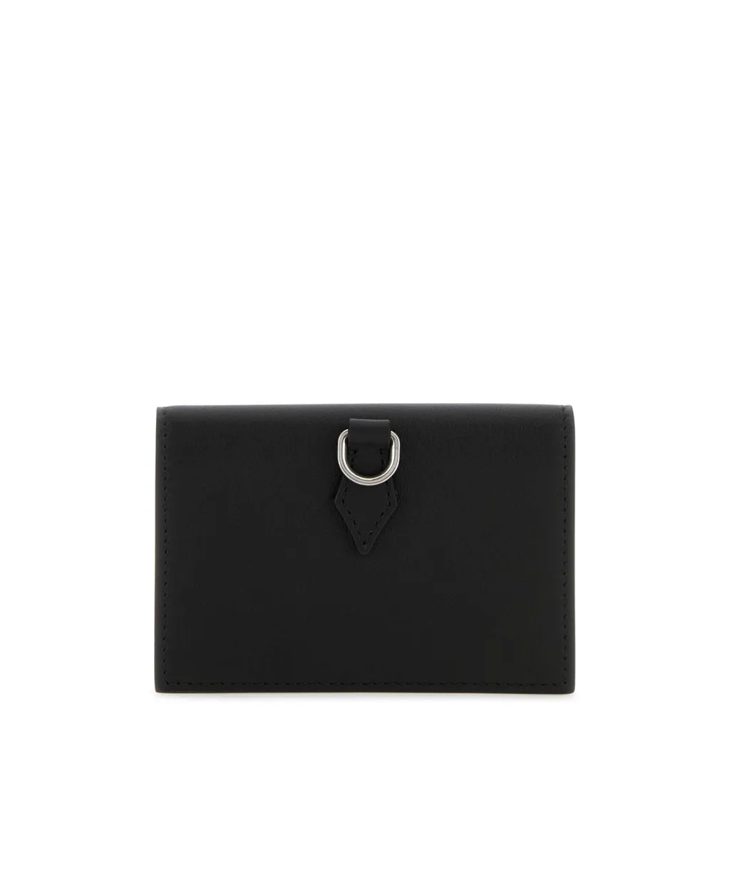 Logo Plaque Foldover Top Wallet