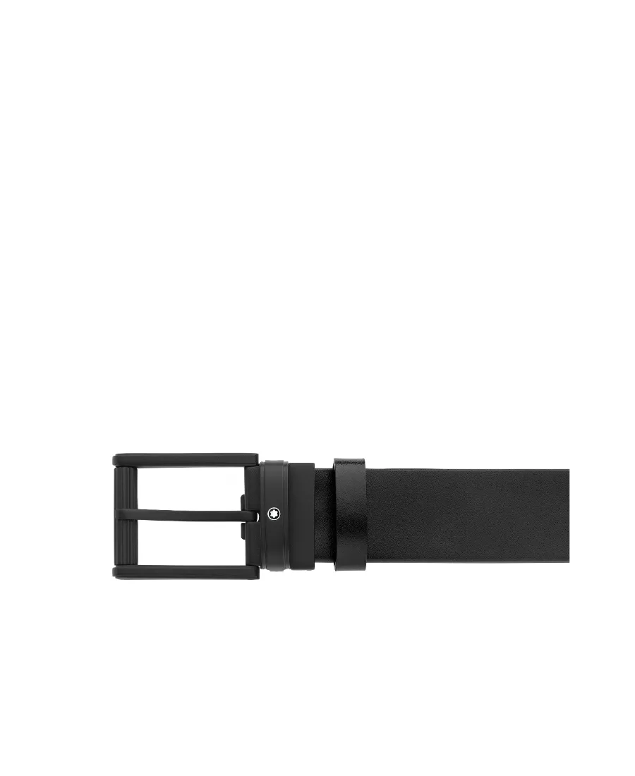 Pebble-Leather Buckle Belt, 2