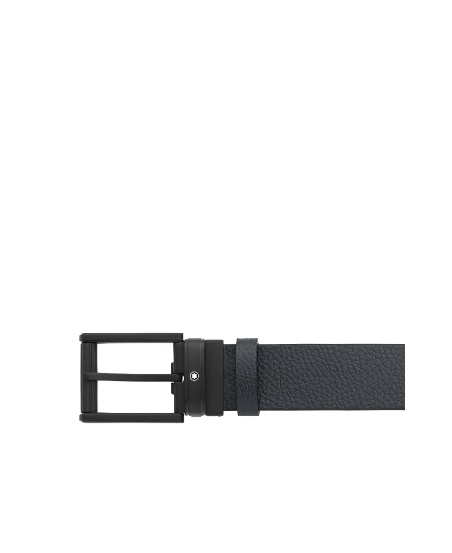 Pebble-Leather Buckle Belt, 3