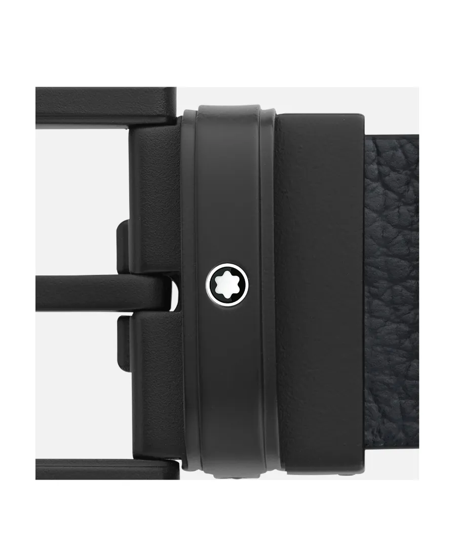 Pebble-Leather Buckle Belt, 4