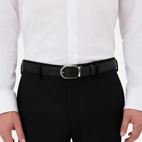 Reversible Horseshoe Buckle Belt