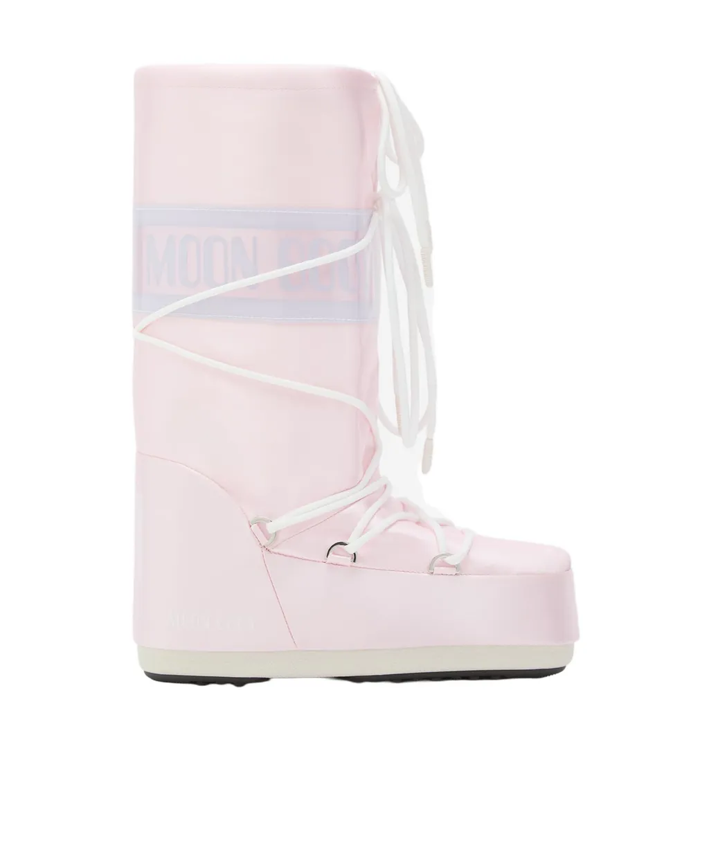 Icon Logo-Print Lace-Up Boots