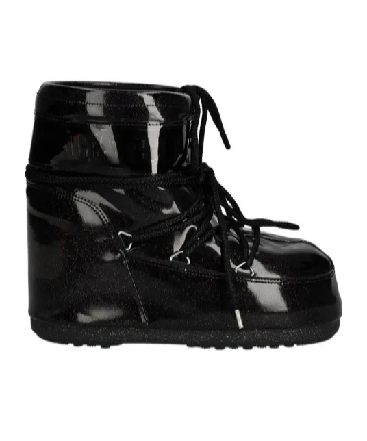 Icon Low Glitter Lace-Up Boots