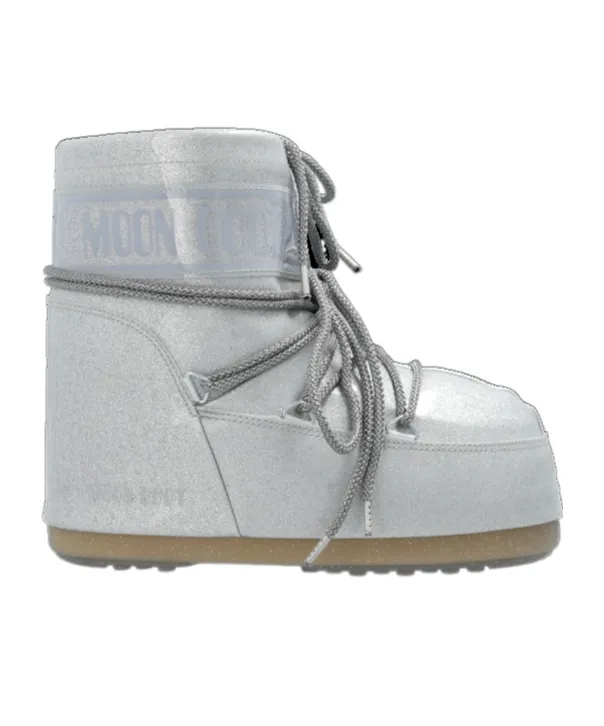 Icon Low Glitter Lace-Up Boots