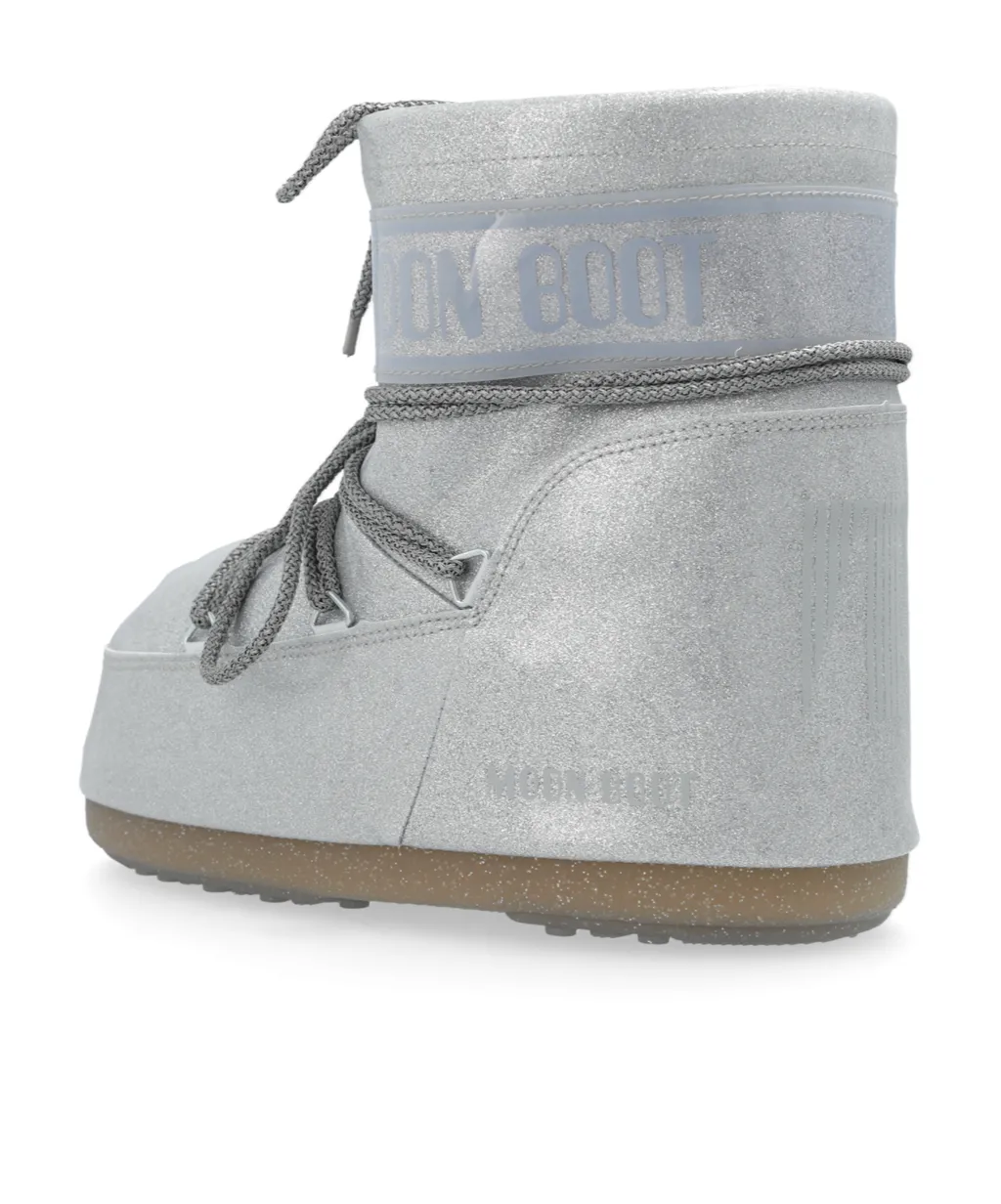 Icon Low Glitter Lace-Up Boots