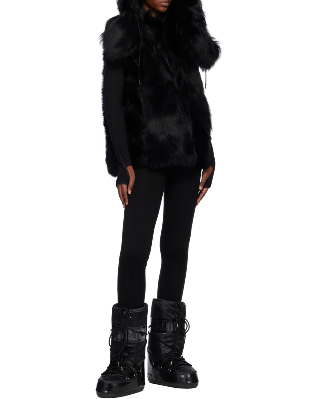Icon Glance Satin Lace-Up Snow Boots