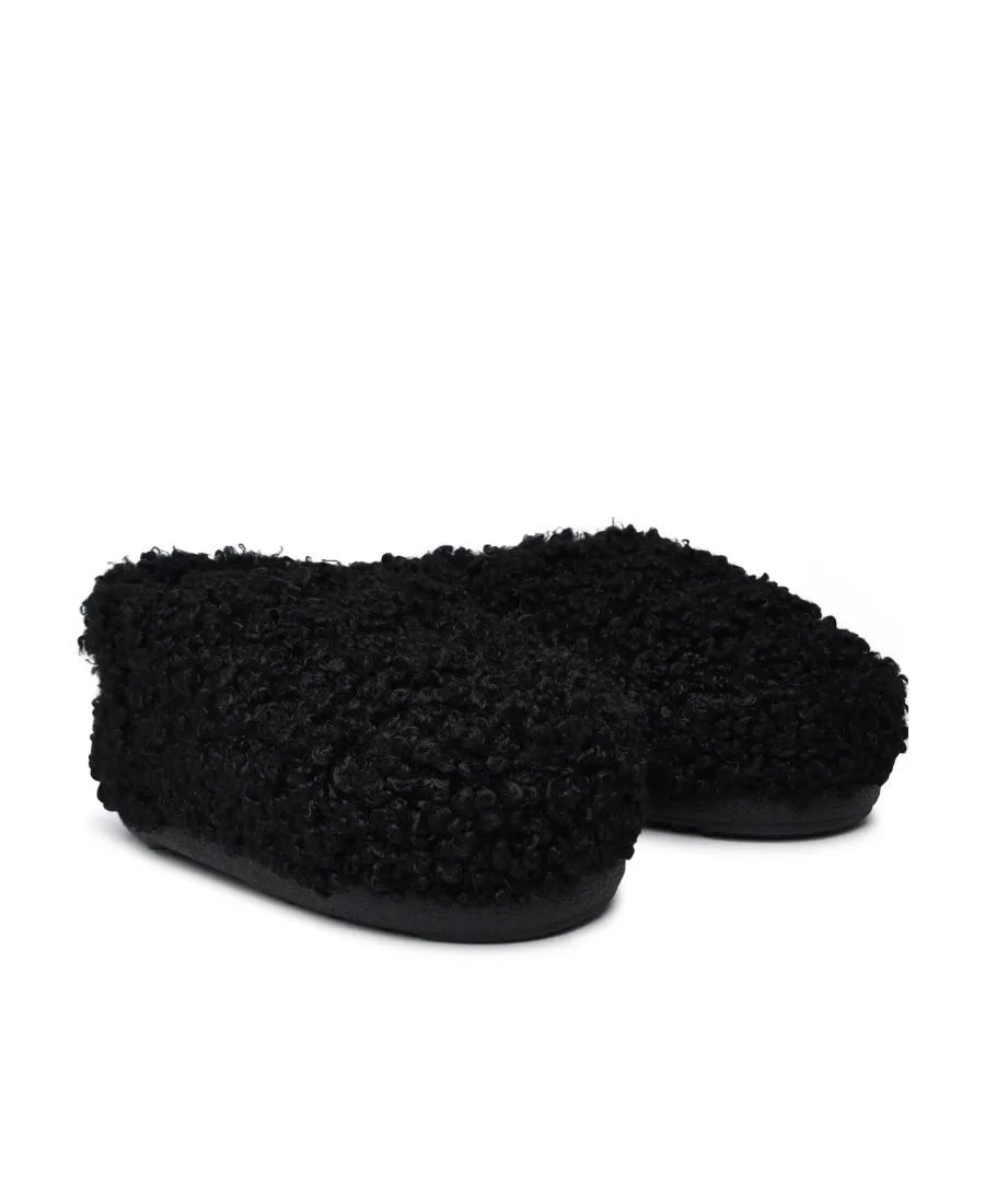 Faux Curly Slip-On Sandals