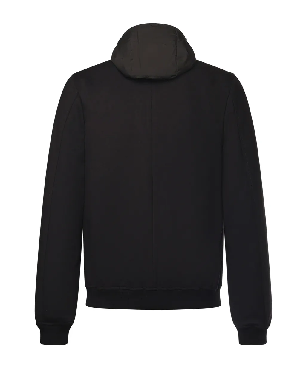Snap-Button Hooded Jacket