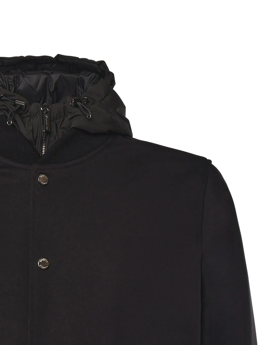 Snap-Button Hooded Jacket