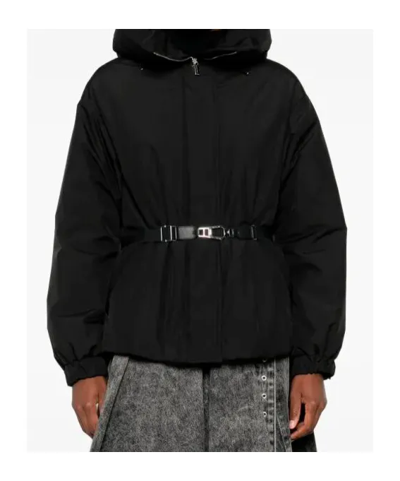Belted High-Neck Jacket
