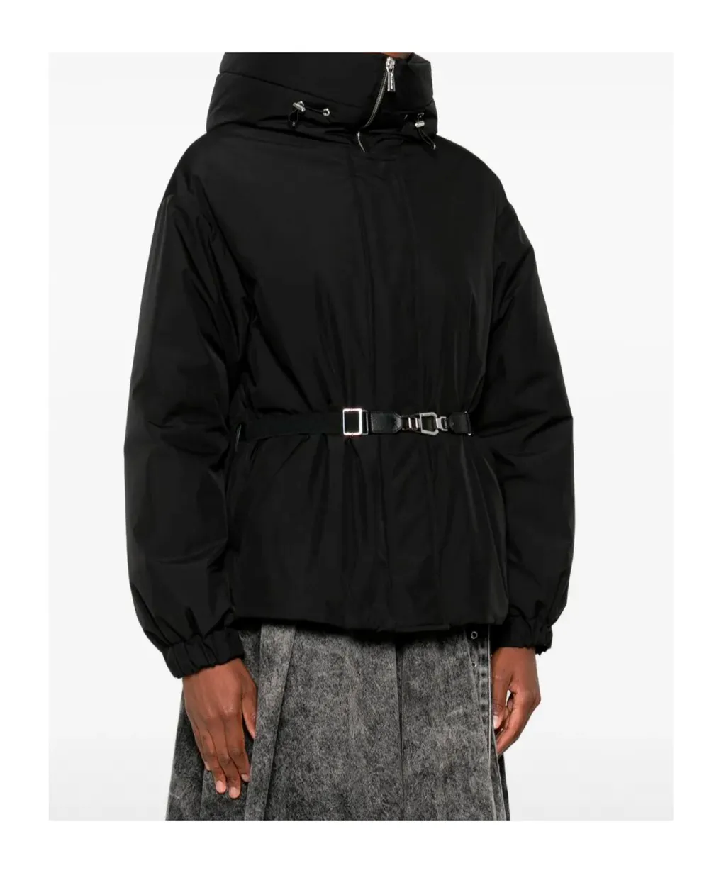 Belted High-Neck Jacket