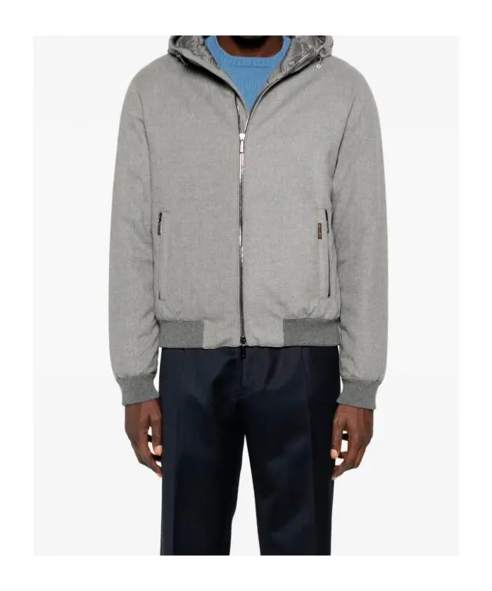 Hooded Zip-Front Jacket