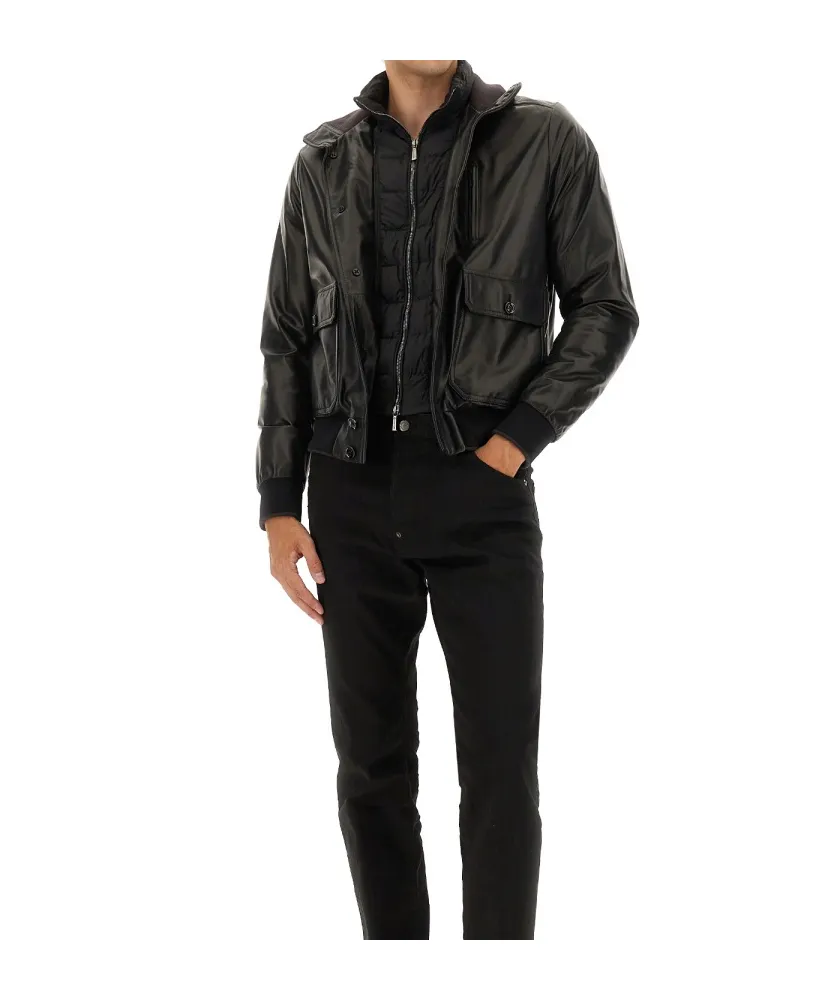 Buttoned High Neck Jacket