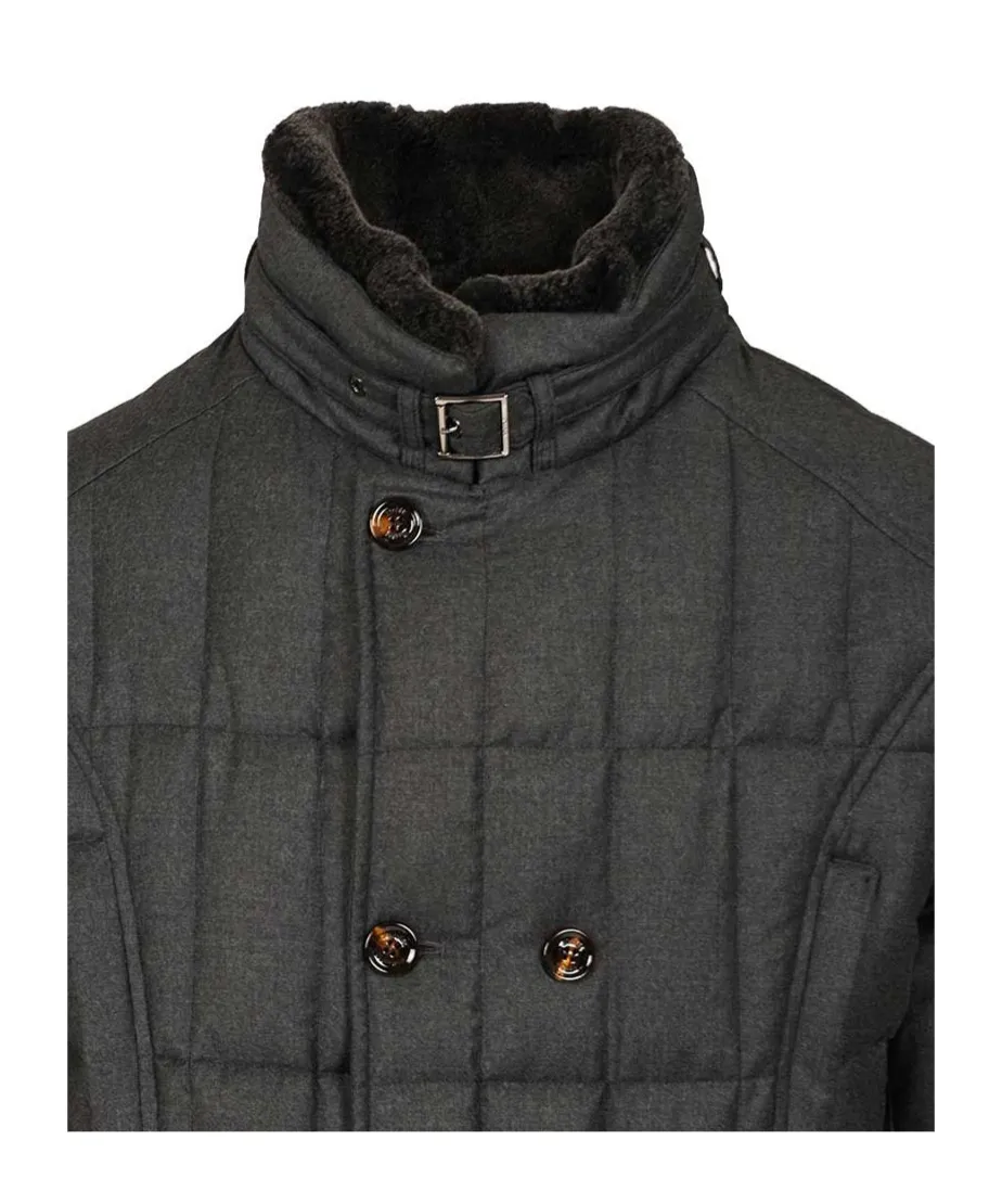 Quilted Double-Breasted Jacket