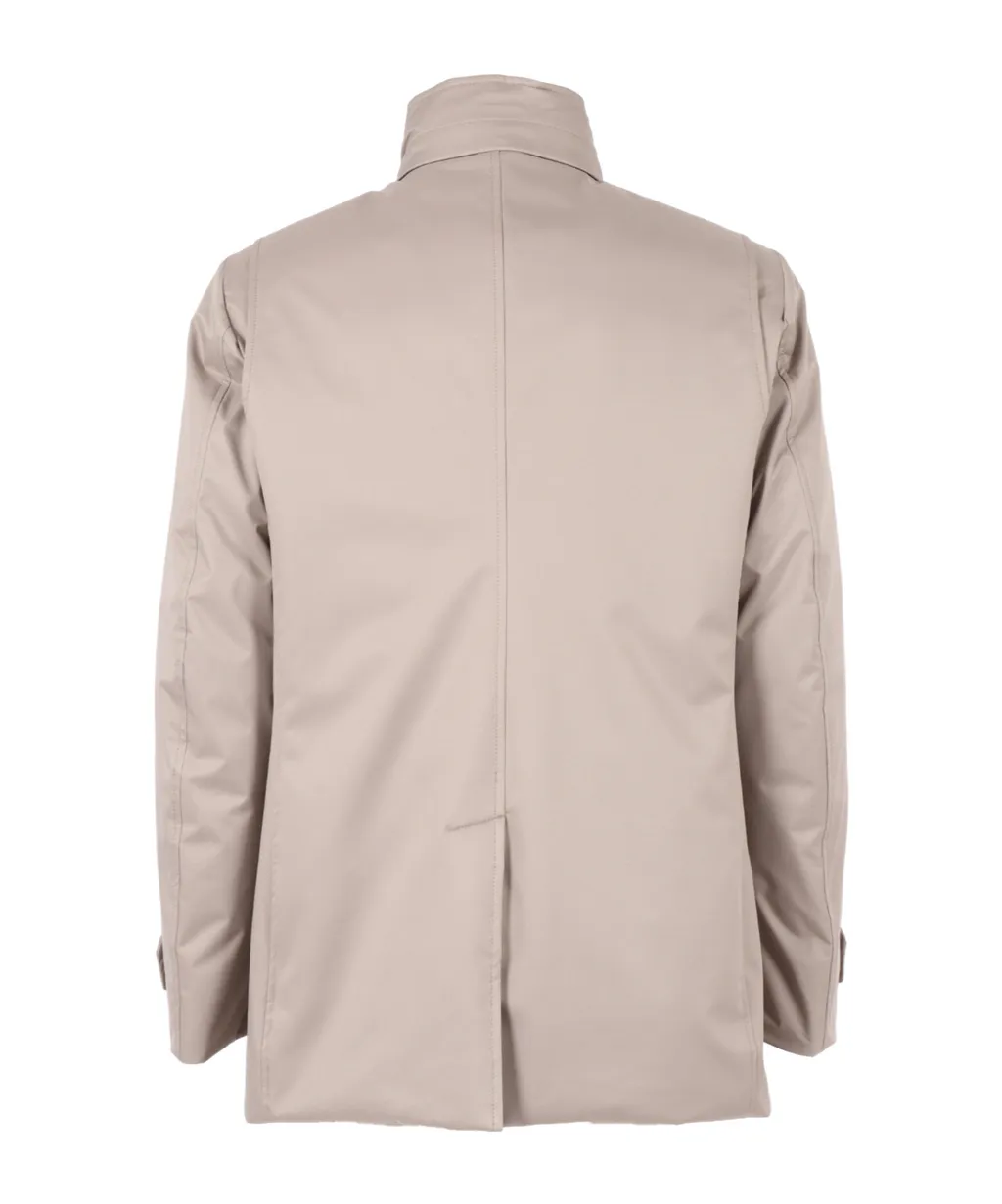 Buttoned Single-Breasted Padded Jacket