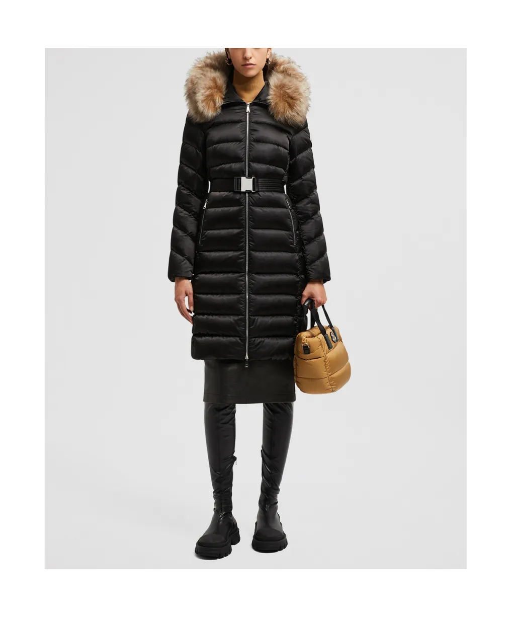 Leersie Hooded Long Down Jacket