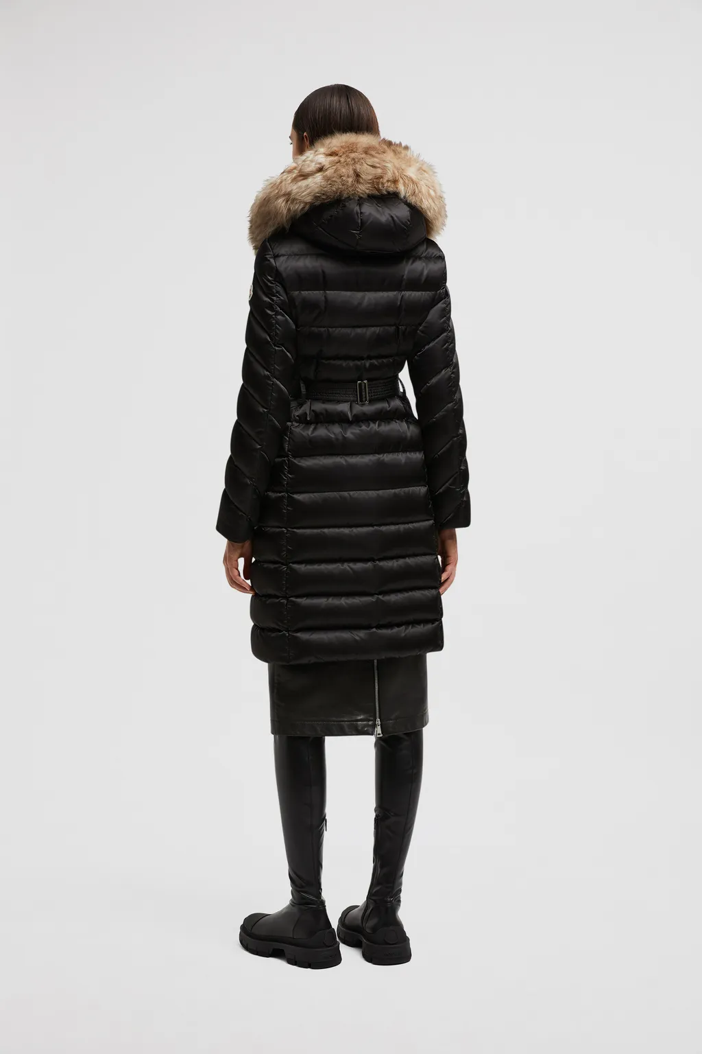 Leersie Hooded Long Down Jacket