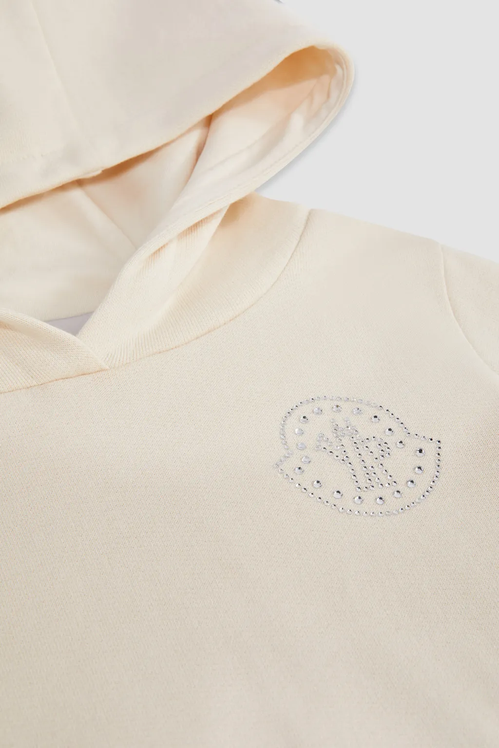 Hooded Embellished Logo Dress